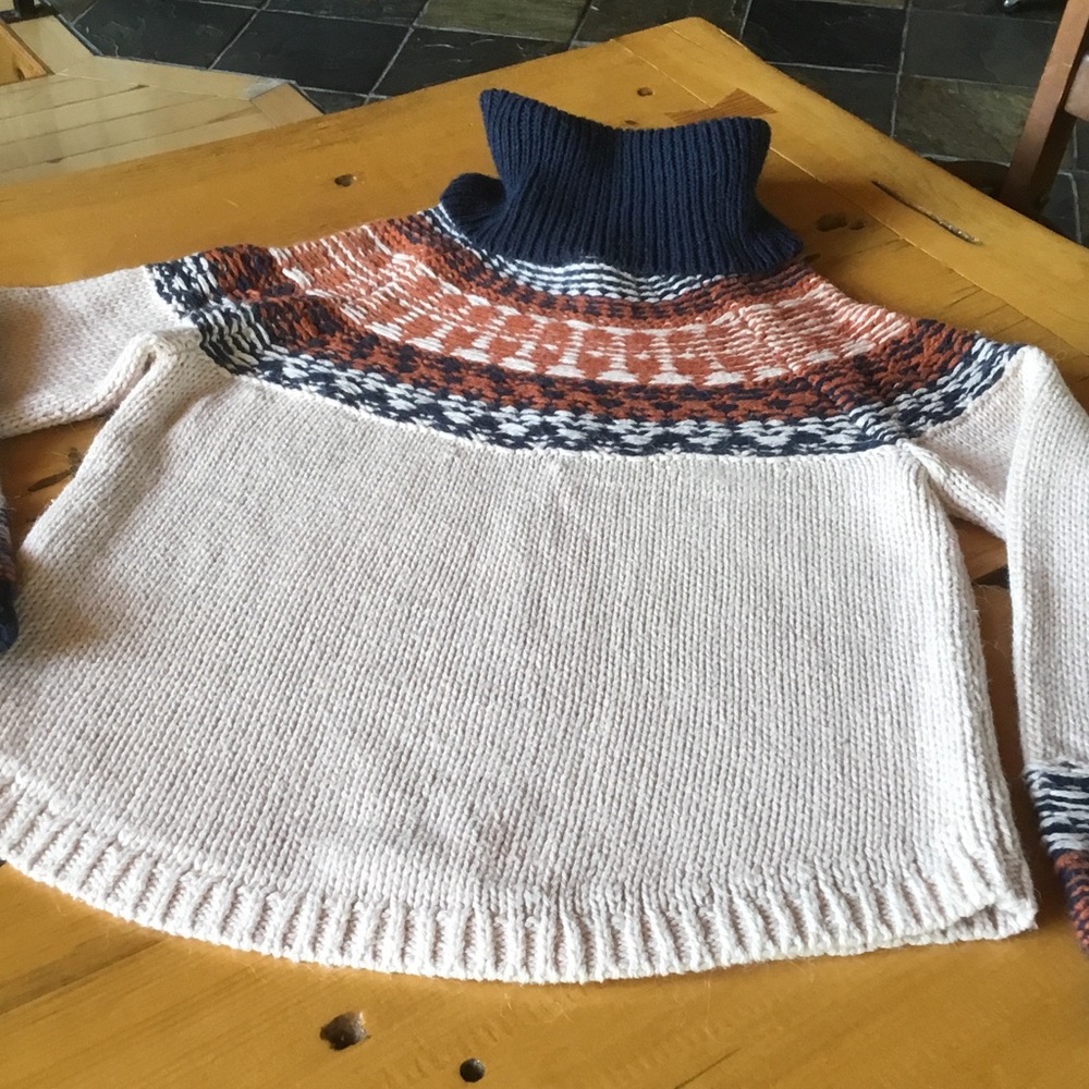 Madewell Multicolor Cowl Neck Sweater